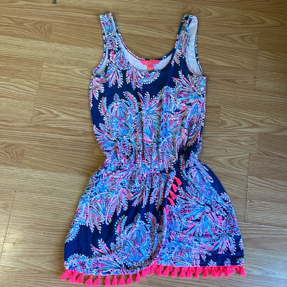Lilly Pulitzer Jarrett Miss Shell Skort Romper XXS